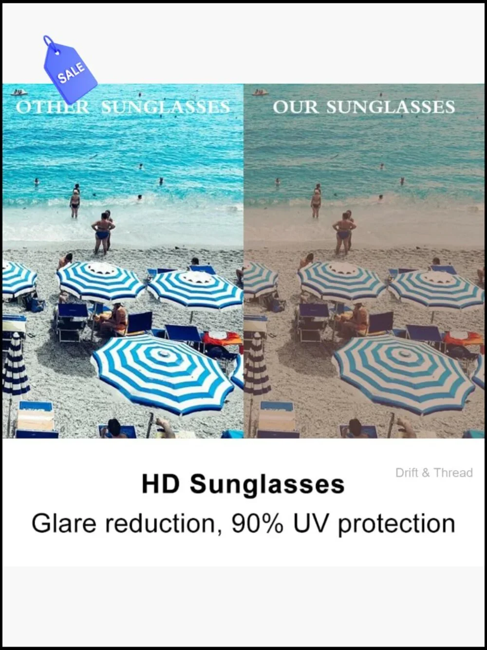 Vintage Polarized Sunglasses UV400 Protection Retro Square Shades Unisex